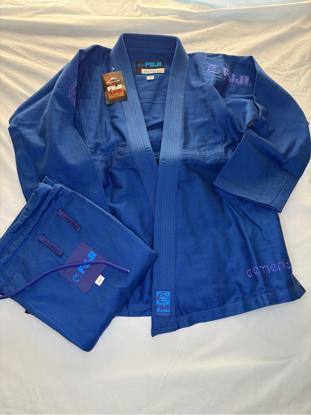 Fuji Elemental Men’s Brazilian Jiu-Jitsu Gi BJJ Blue A2 New
